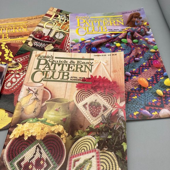 Vintage Annie's Pattern Club Magazine Lot, Quick and Easy Crafting Fun, 1990s - Picture 3 of 3